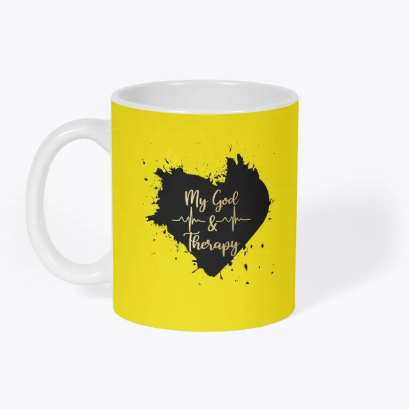 My God & Therapy Heart Lifeline Mug